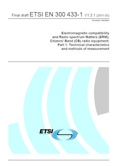 Borrador final ETSI 300 433 - 1