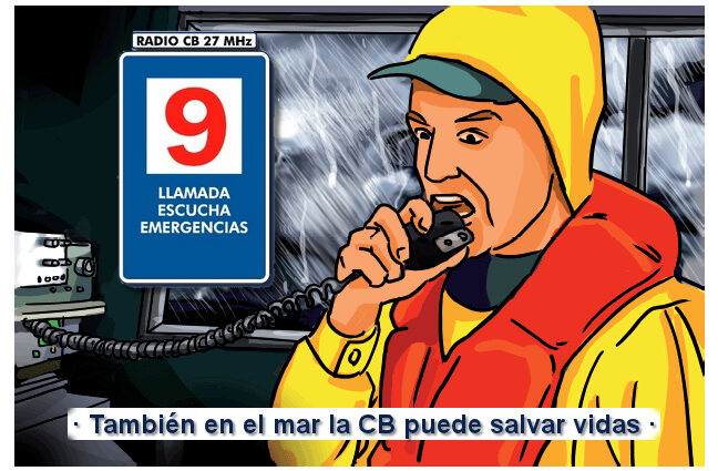 También en el mar la CB puede ayudar a salvar vidas.