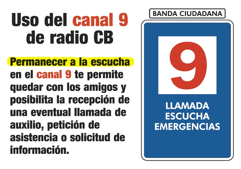 Uso del canal 9 de CB