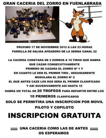 Gran Cacería del Zorro en Fuenlabrada (Madrid)