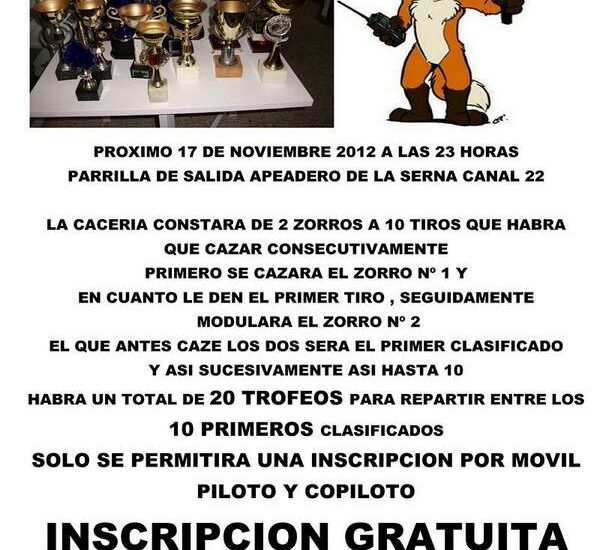 Gran Cacería del Zorro en Fuenlabrada (Madrid)