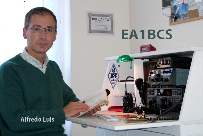 Alfredo, EA1BCS, autor del artículo