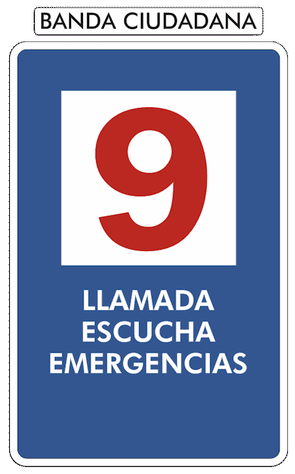 Canal 9 de CB. Llamada, escucha y emergencias