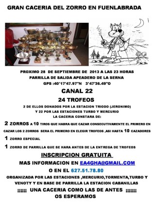 Gran Cacería del Zorro en Fuenlabrada