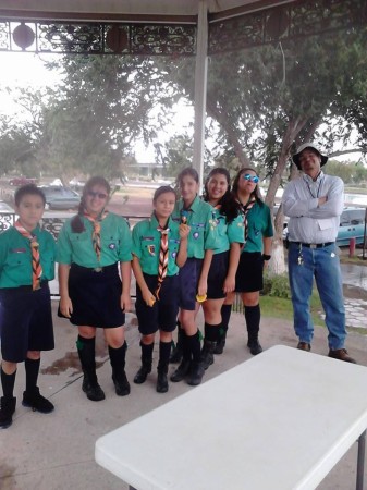 Grupo de scouts participantes en el evento (foto: Azteca DXers)