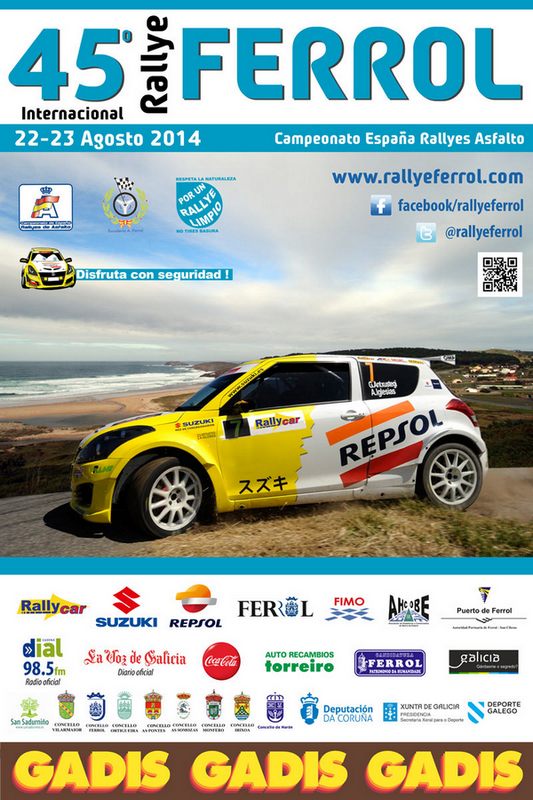 Cartel del 45 Rallye Ferrol