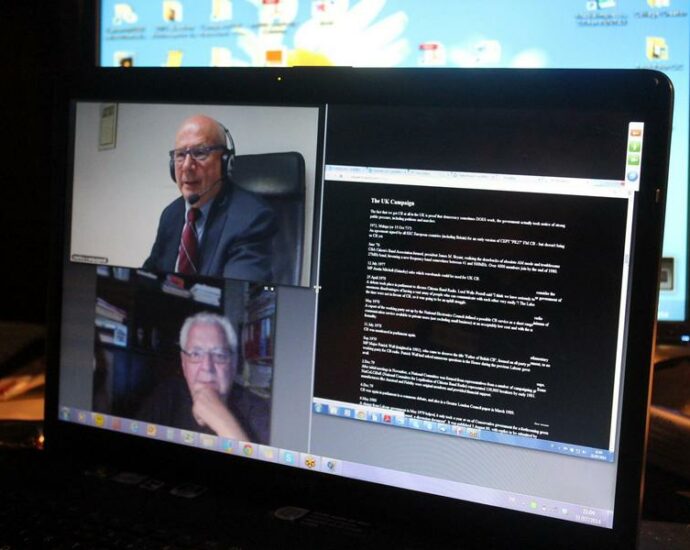 Enrico Compagnoli (ECBF) y André Antonio (FFCBL/SER), en videocoferencia