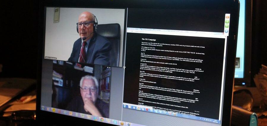 Enrico Compagnoli (ECBF) y André Antonio (FFCBL/SER), en videocoferencia