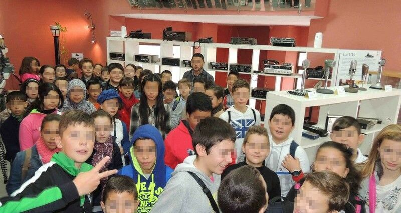 Alumnos del CEIP Taraguilla de San Roque, de vista en Museo CB