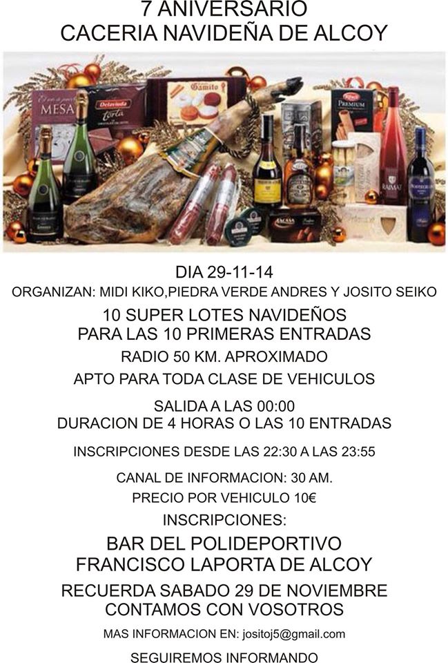 7º Aniversario Cacería del Zorro Navideña de Alcoy