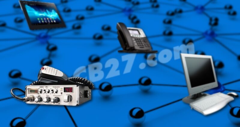 Un equipo de CB puede estar conectado formando parte parte de una red pública.