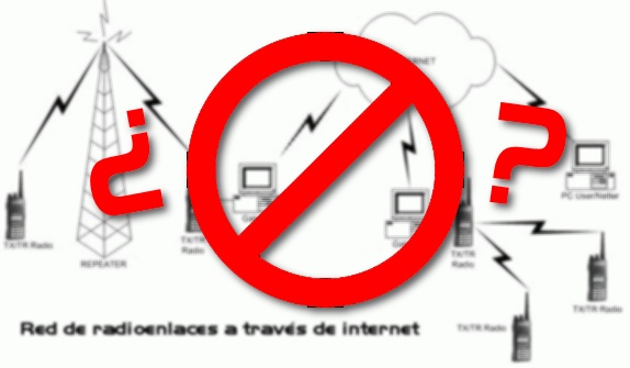 ¿Queda prohibido el uso de los radioenlaces a través de internet?