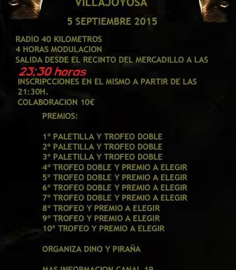 Cartel anunciador de la prueba de radiogoniometría deportiva