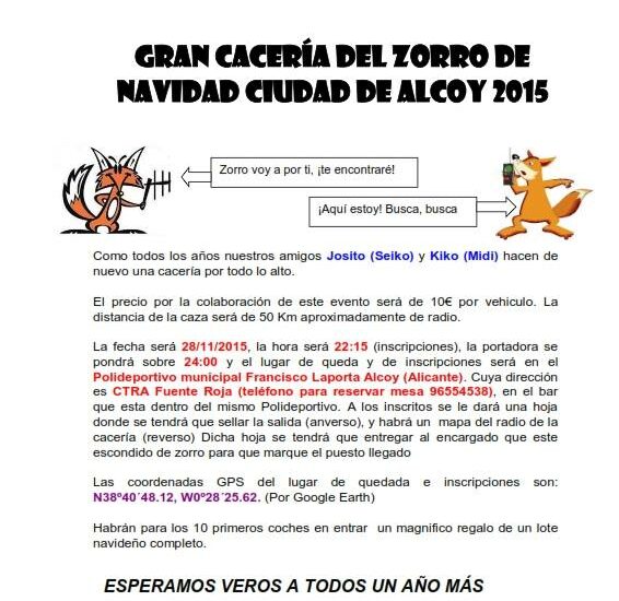 Cartel anunciador de la prueba.