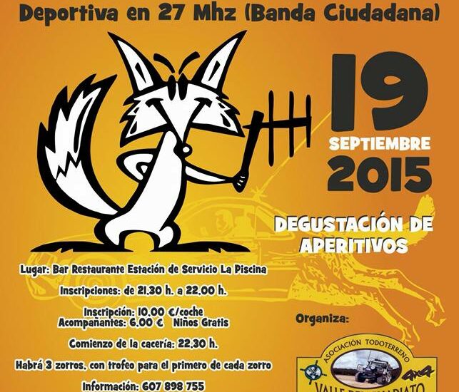 Cartel anunciador de la prueba