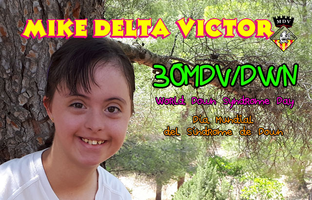 QSL 30MDV/DWN, Día Mundial del Síndrome de Down 2019