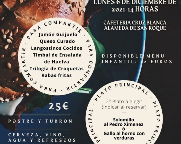 Cartel anunciador de la XII Comida de Radio Campo de Gibraltar.