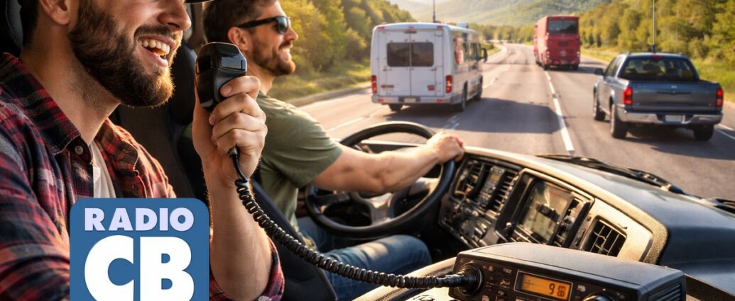 La radio CB en carretera.