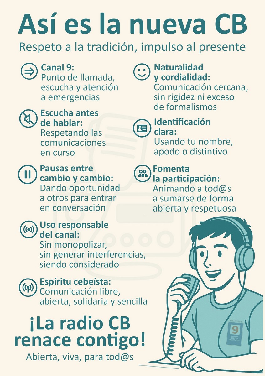 Tu radio de CB, siempre encendida y a la escucha en el canal 9
