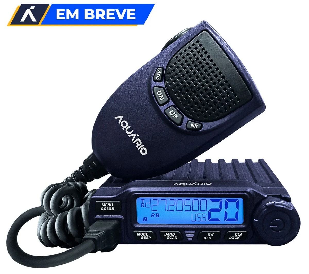Así es el mini transceptor de CB con SSB Aquário PX 80