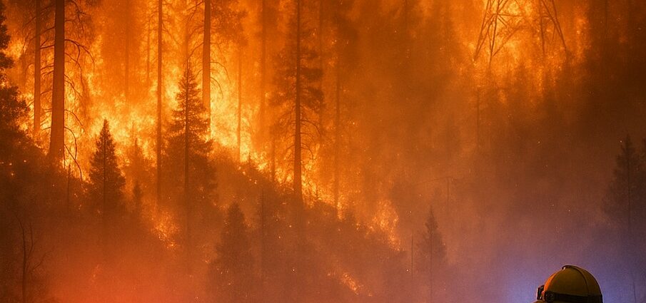 La telefonía móvil y la red eléctrica, vulnerables también ante los grandes incendios.