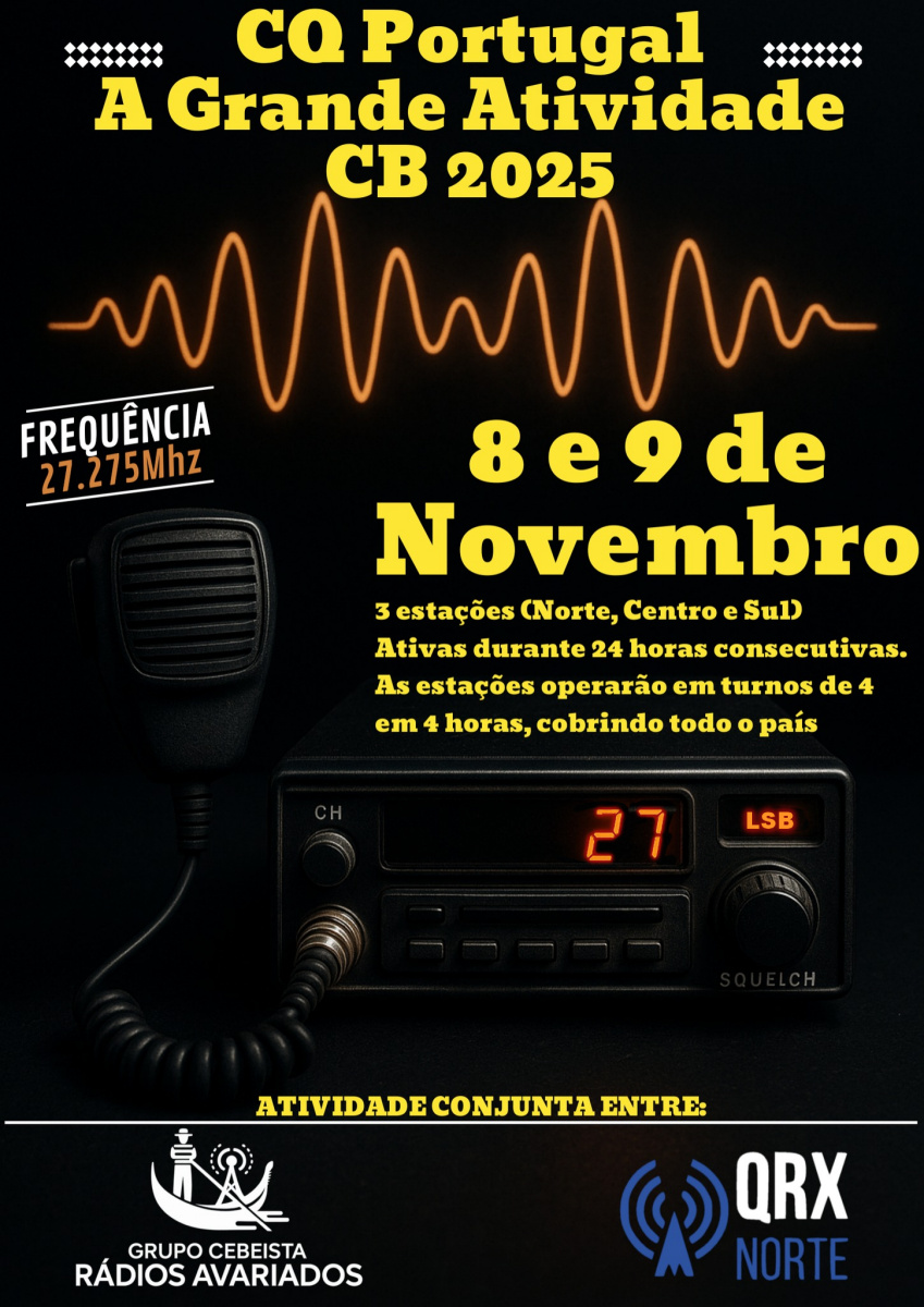 CQ Portugal: llamada para una gran actividad que pretende mostrar el potencial de la CB.
