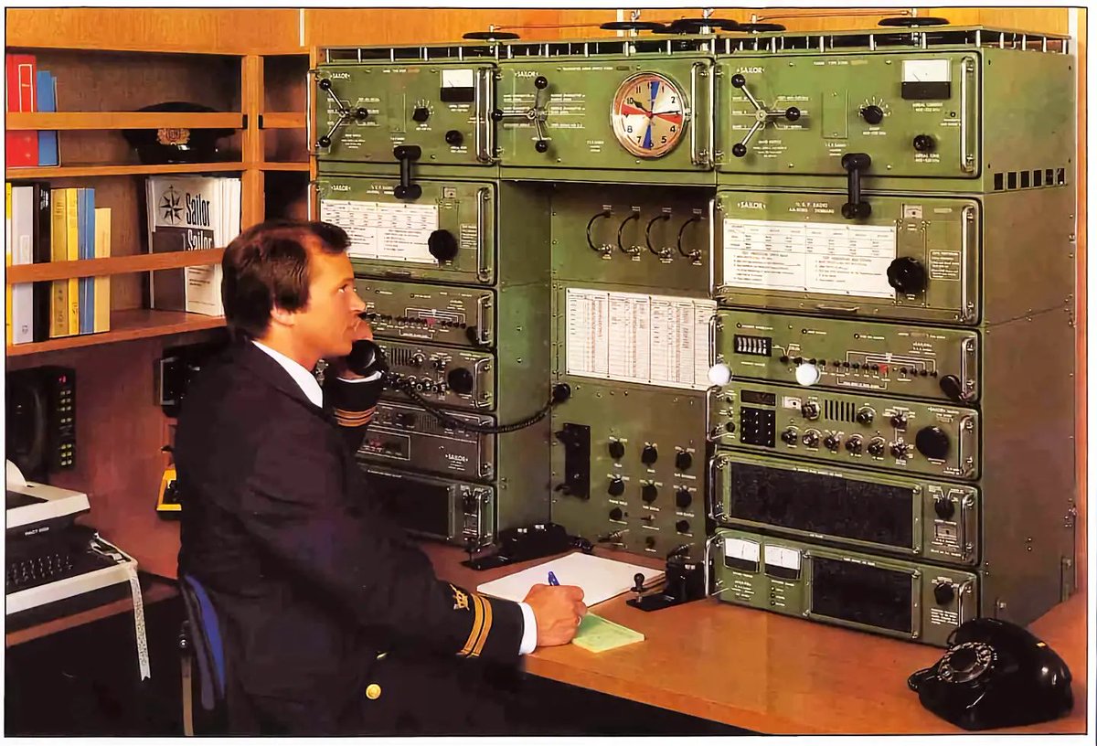 Scheveningen Radio Station for communication with ships. Netherlands - 1968.